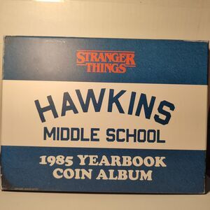 Stranger Things Hawkins Middle School 1985 Yearbook Coin Album Limited Edition